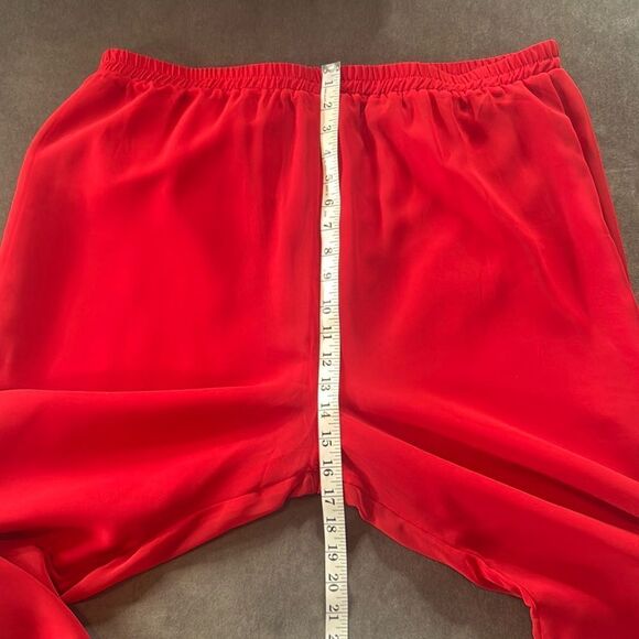 Women’s Red Chiffon 3 Piece Pants Suit Mother of the Bride Plus Size 20W NEW - Picture 13 of 15